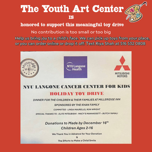The Youth Art Center Toy Drive