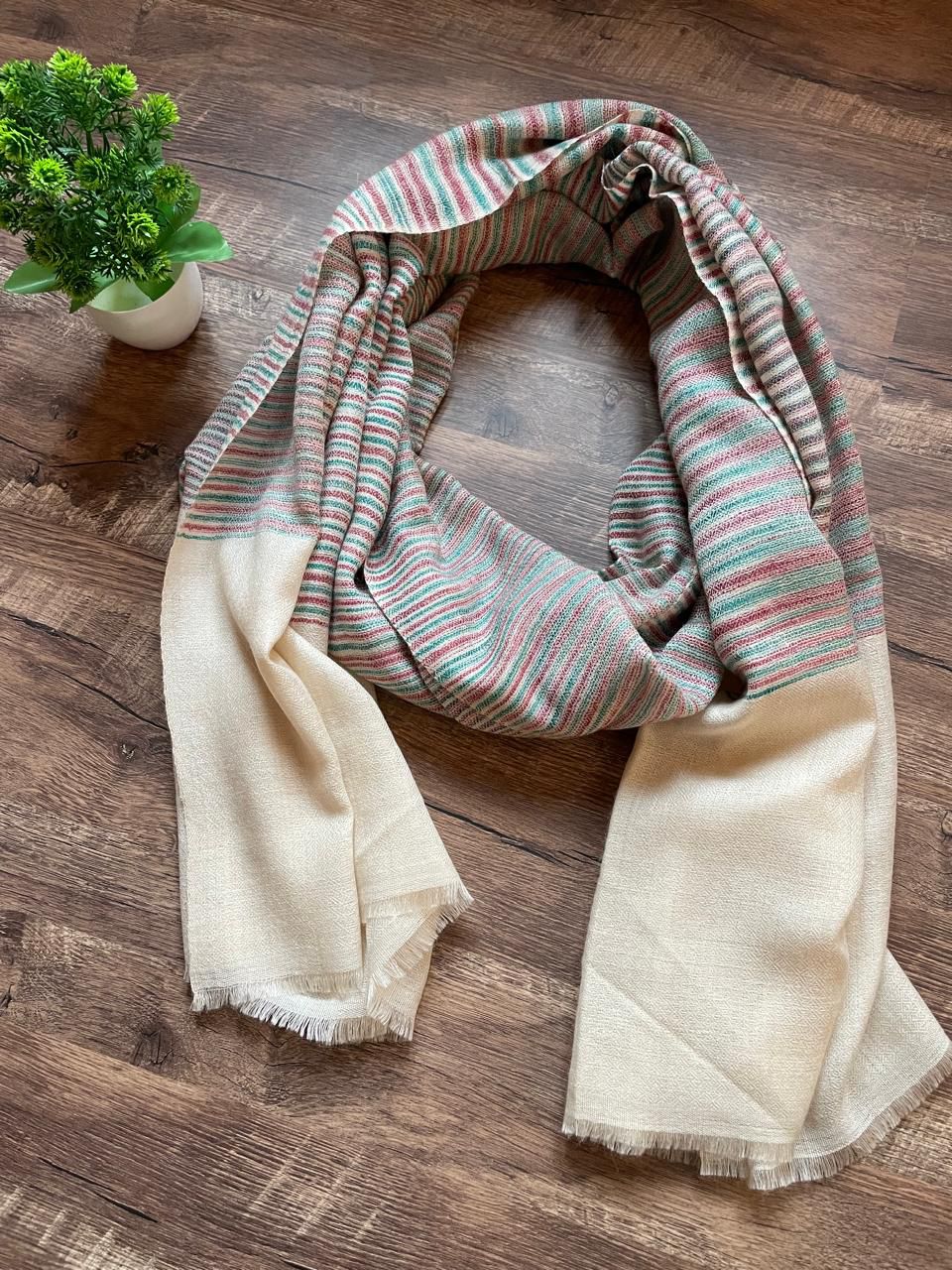 Striped Pashmina Stole