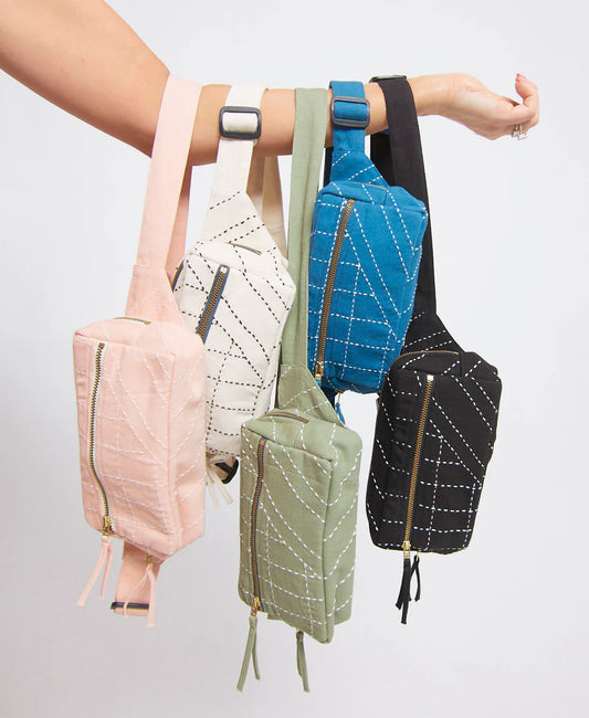 Embroidered Belt Bag