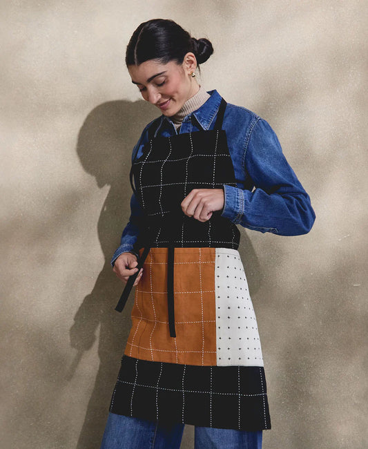 Charcoal Organic Cotton Bib Apron
