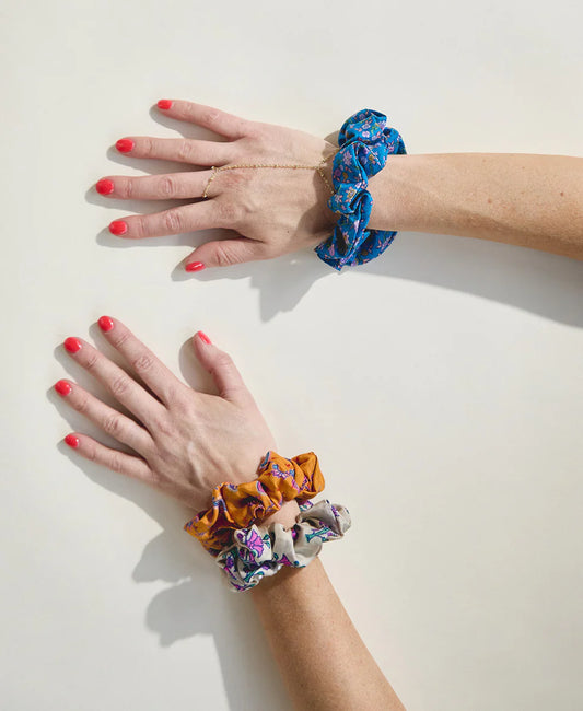 Vintage Silk Scrunchie